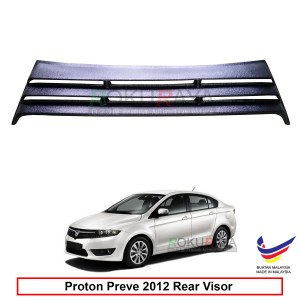 Proton Preve 2012 OEM Plastic ABS Rear Windscreen Sun Shade Guard 3 Step Air Terjun